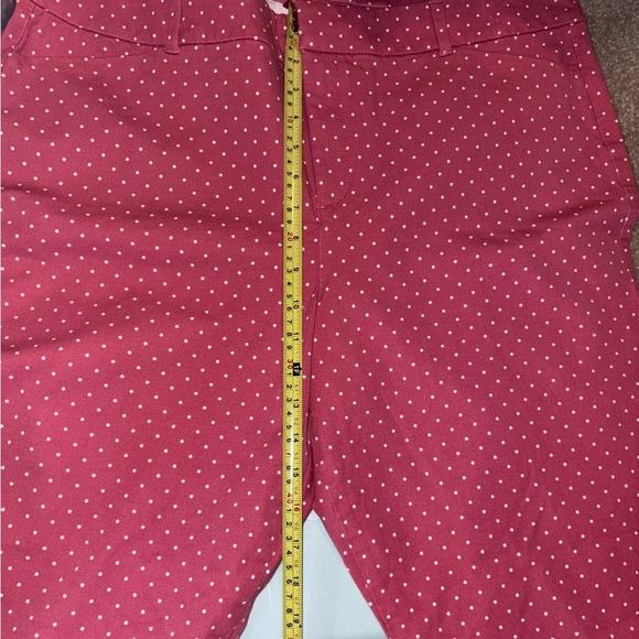 Old Navy Coral Pink Polka Dot Pixie Pants - Picture 6 of 11